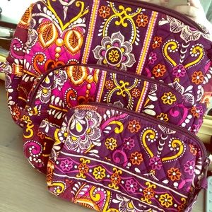 Vera Bradley Cosmetic Bag Set